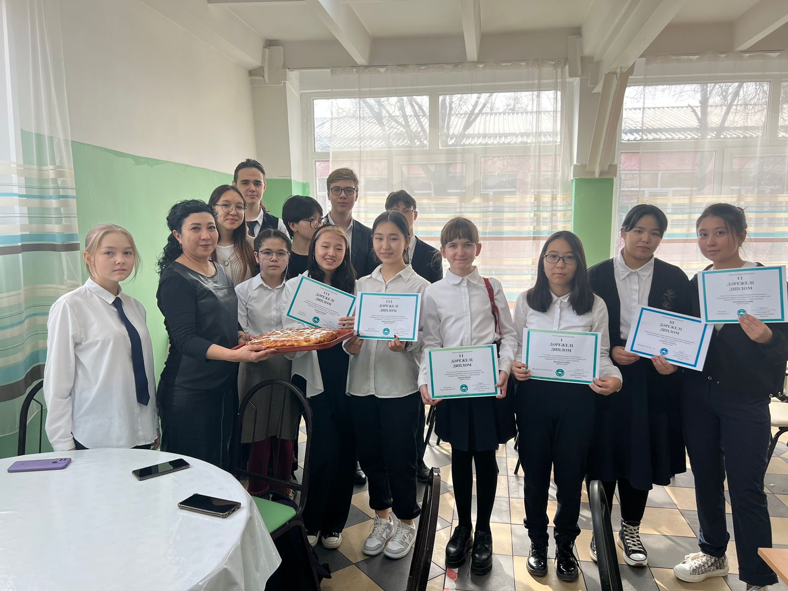 Олимпиаданың жеңімпаздарын құттықтау