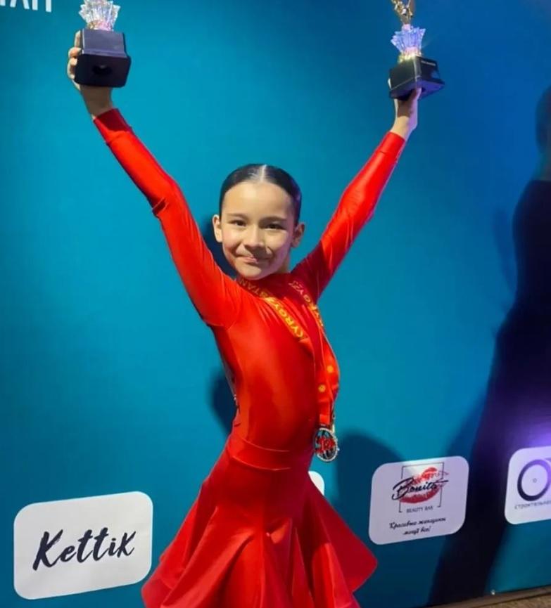 Нуратаева Дамели стала обладательницей бронзового кубка Республики Казахстан по спортивно-бальным танцам