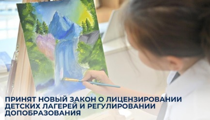Принят новый закон о лицензировании детских лагерей и регулировании допобразования