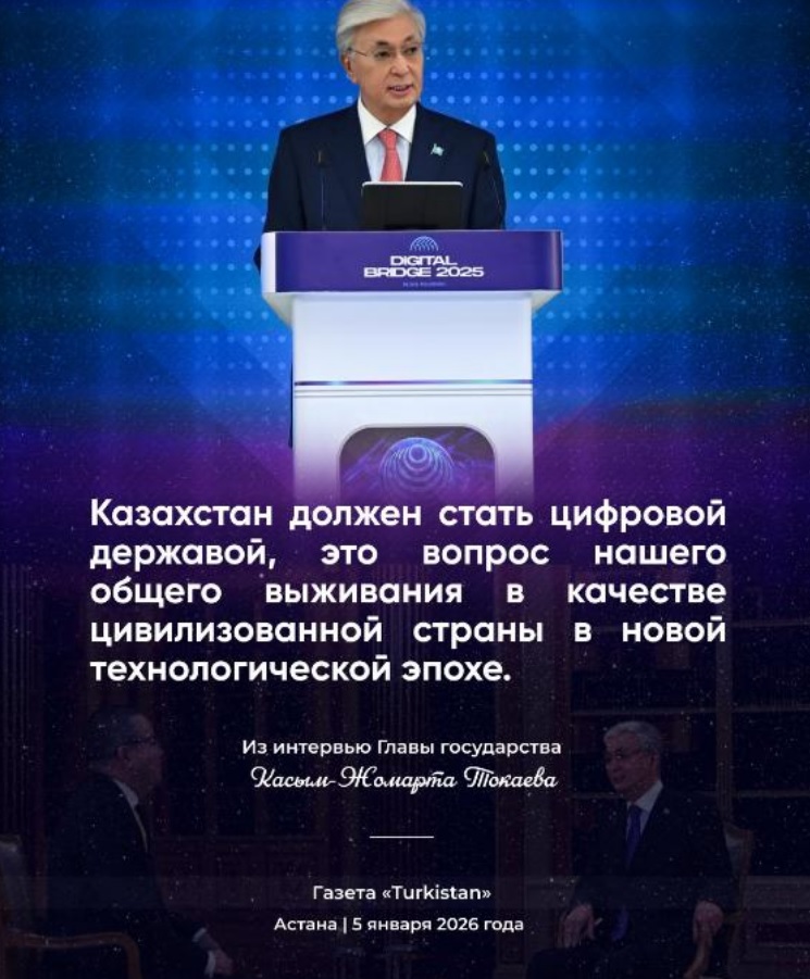 Президент Касым-Жомарт Токаев: «Казахстан вступил в новый этап модернизации» Интервью Главы государства газете «Turkistan»