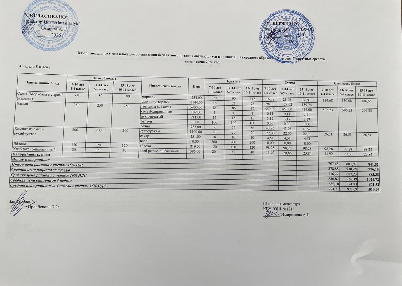 МЕНЮ 27.02.2026