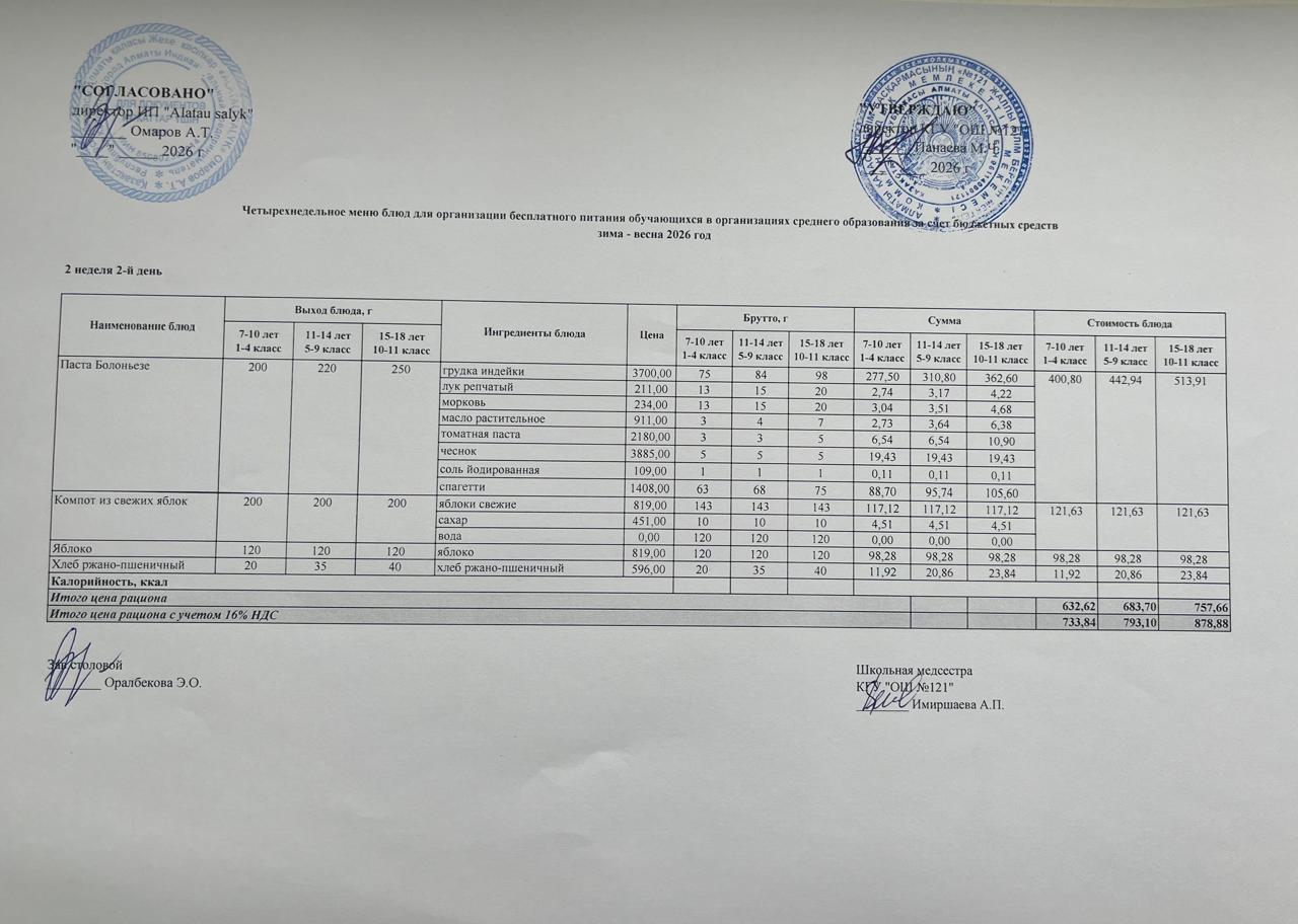 МЕНЮ 10.03.2026