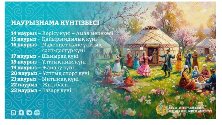 Наурызнама-2026: с 14 по 23 марта в Казахстане стартует общенациональная декада праздника